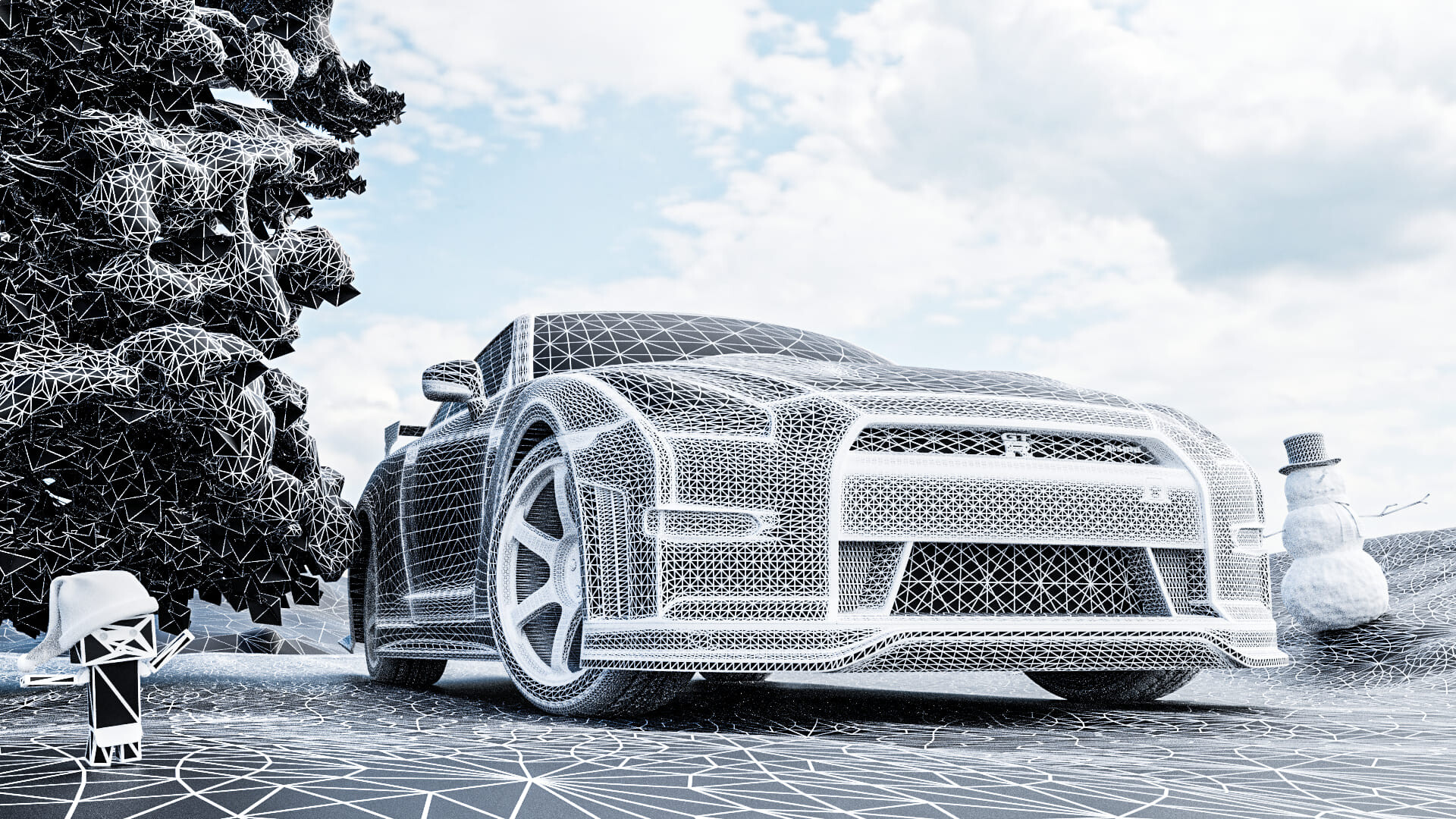 Nissan GT-R Winter street